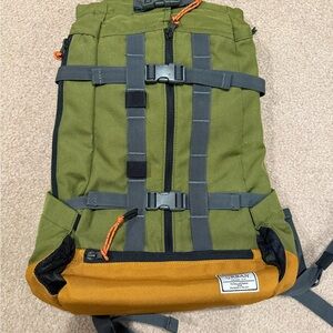 Durable Green and Tan Dog Travel Backpack